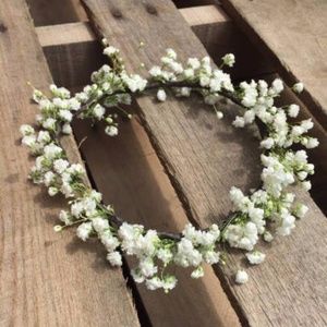 Petite Babies Breath Crown Christening Flower Girl